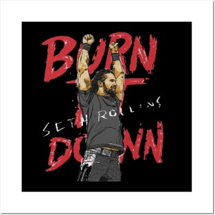 Seth Rollins Burn It Down Posters and Art